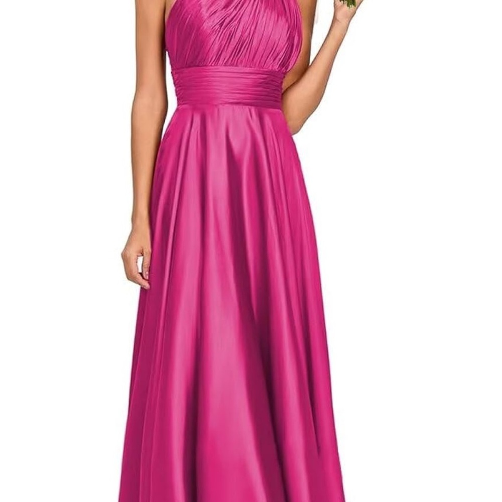 Elegant Pink Evening Gown